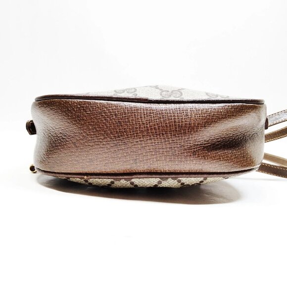 Authentic Gucci Vintage Brown PVC Crossbody bag mon518-111325 - Picture 5 of 16